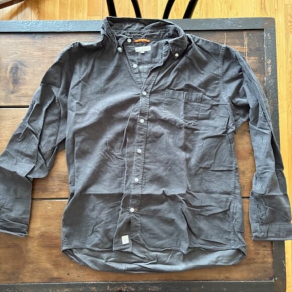 Far Afield Grey Corduroy Shirt Size 5 (XL) - Picture 1 of 1